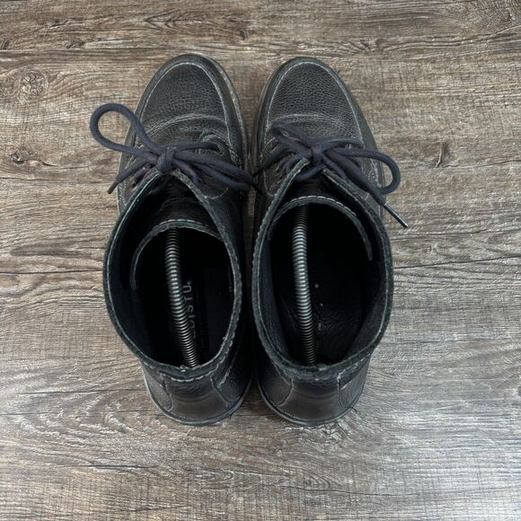 BED|STU Curtis II Chukka Boots Men's 11.5 Black Leather Lace Up Ankle Moc Toe - Picture 6 of 8